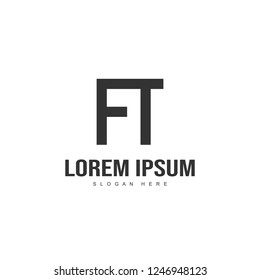 Initial letter logo design. minimal letter logo template