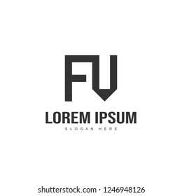 Initial letter logo design. minimal letter logo template