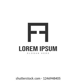 Initial letter logo design. minimal letter logo template