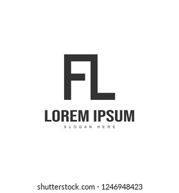 Initial letter logo design. minimal letter logo template