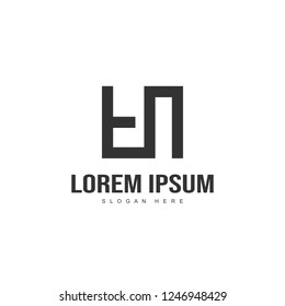 Initial letter logo design. minimal letter logo template