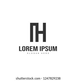 Initial letter logo design. Minimal letter logo template design