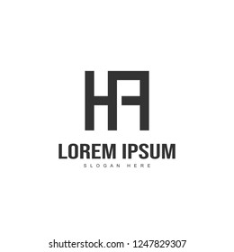 Initial letter logo design. Minimal letter logo template design