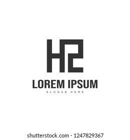 Initial letter logo design. Minimal letter logo template design