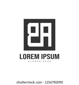 Initial letter logo design. minimalist letter logo template design