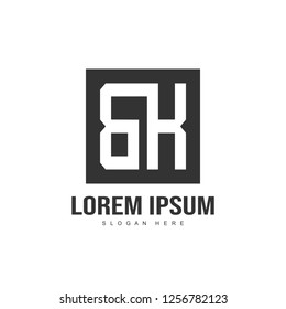 Initial letter logo design. minimalist letter logo template design