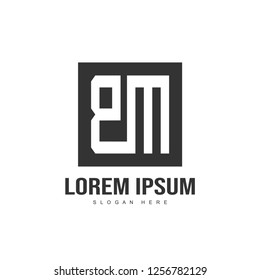 Initial letter logo design. minimalist letter logo template design