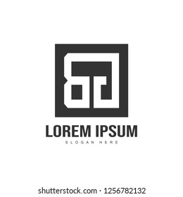 Initial letter logo design. minimalist letter logo template design