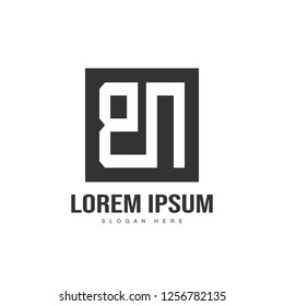Initial letter logo design. minimalist letter logo template design