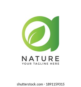 Initial letter A logo design. nature logo. leaf logo. a unique, exclusive, elegant, professional, clean, simple, modern logo. It would be perfect for your company