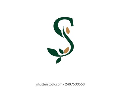 initial letter logo design s letter stylish and elegant