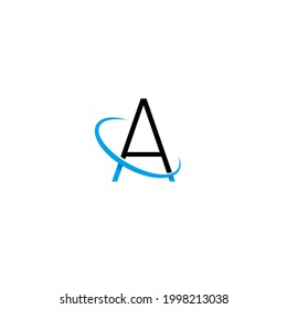 letra inicial Diseño del logotipo A, diseño de swoosh. logotipo vectorial para identidad empresarial y de empresa.