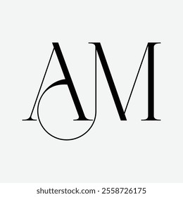 am initial letter logo design symbol