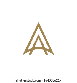Initial letter a logo design template