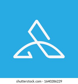 Initial letter a logo design template