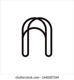 Initial letter a logo design template