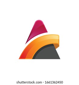 Initial letter A logo design template. Business corporate letter A logo design image