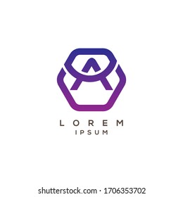 Anfangsbuchstaben Designelemente für ein Logo 