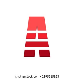 Initial Letter A Logo Design Template. A Letter Logo Design with Creative, Modern Gradient Style
