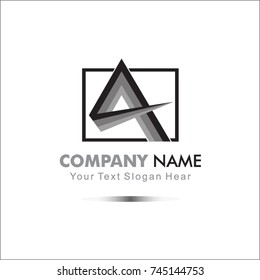 Initial Letter A Logo Design Template