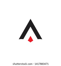A initial letter logo design vector template