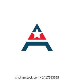 A initial letter logo design vector template