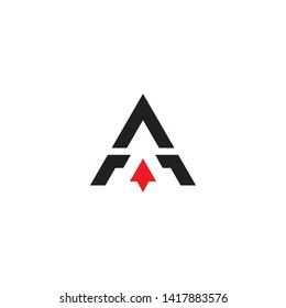 A initial letter logo design vector template