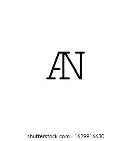 initial AN Letter Logo design vector. Illustration of Letter AN logo design. AN Logo design vector