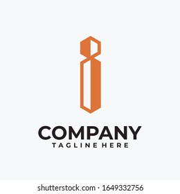 initial letter i logo design vector inspiration