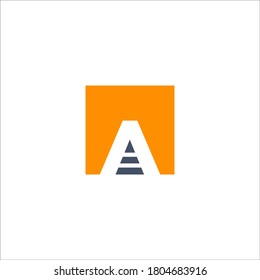 initial letter A logo design vector sign 