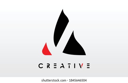 Initial A letter Logo Design vector Template. Abstract Letter A Logo Design