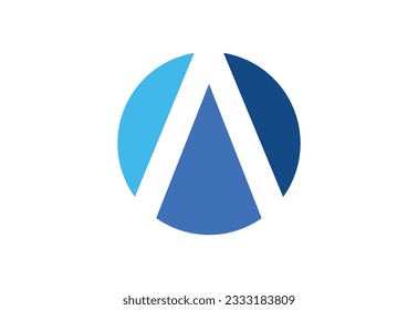 Initial A letter logo design , Vector design template
