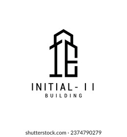 Initial I letter Logo Design vector Template