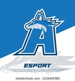 Initial A letter logo design  wolves mascot esport logo design, Cerberus Head Mascot  Esport