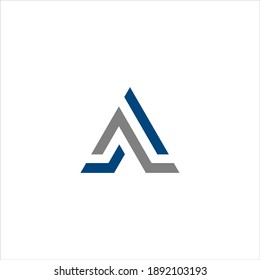 Initial Letter A logo Design,AA Vector symbol