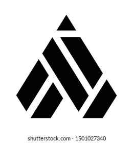 A initial letter logo designs 3D template