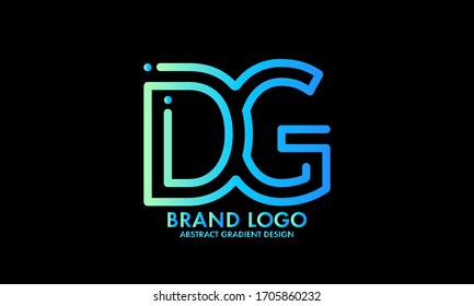 initial letter logo DG, GD, logo template
