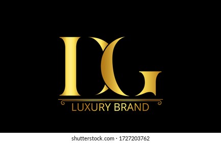 initial letter logo DG, GD, logo template
