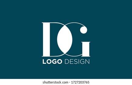 initial letter logo DG, GD, logo template
