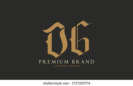 initial letter logo DG, GD, logo template
