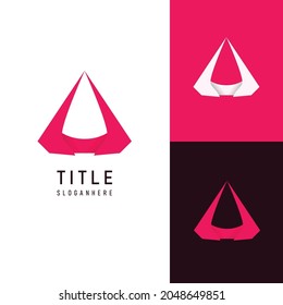 Initial letter A logo diamond vector design template