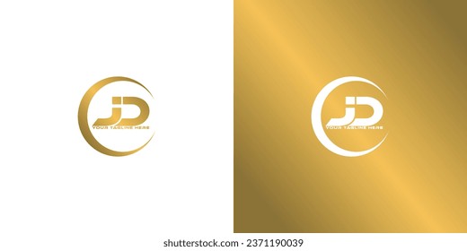 initial letter logo dj, jd, jd rounded lowercase monogram