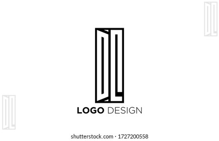 initial letter logo DL, LD, logo template

