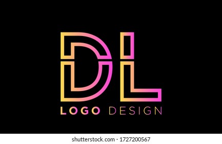 initial letter logo DL, LD, logo template
