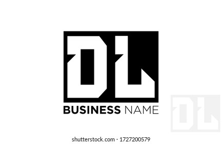 initial letter logo DL, LD, logo template

