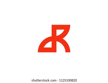 initial letter logo DR, RD, logo template