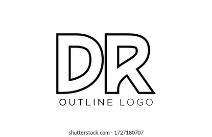 Anfangsbuchstabe dr, rd, Logo-Vorlage
