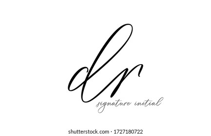 initial letter logo dr, rd, logo template
