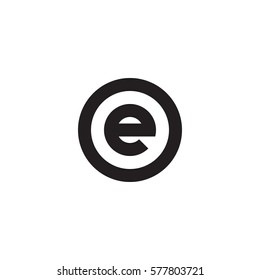 Similar Images, Stock Photos & Vectors of initial letter logo e inside ...