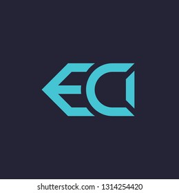 Initial letter logo EA, logo template